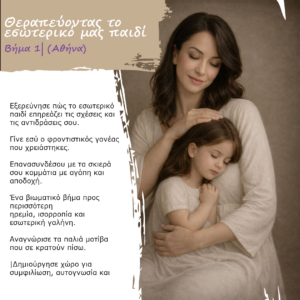 Θεραπεύοντας το εσωτερικό μας παιδί (Αθήνα) | Βήμα 1